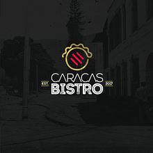 Logo : CaracasBistro. Design, Graphic Design, and Traditional illustration project by Gustavo Chourio - 06.06.2017