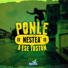 Campaña : Nestea ( Tostón Board ). Design, Graphic Design, Traditional illustration, Lettering, Advertising, and Photo Retouching project by Gustavo Chourio - 06.07.2017