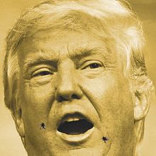 BOOK COVER — Trump. Ensayo sobre la imbecilidad. Editorial Design, Graphic Design, and Traditional illustration project by Sara Marques - 06.07.2016