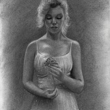 Marilyn Monroe - Dibujo. Fine Arts project by Gerson Eric Pereira Rafael - 06.09.2017