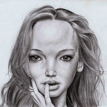 Jennifer Lawrence - Caricatura. Fine Arts, and Traditional illustration project by Gerson Eric Pereira Rafael - 06.09.2017