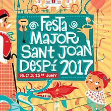 Cartel "Festa Major Sant Joan Despí". Un projet de Illustration traditionnelle de Juanma García Escobar - 09.06.2017