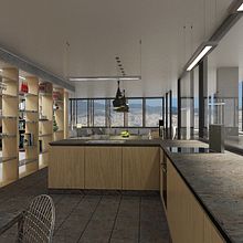 Diseño interior de vivienda en torre de oficinas. 3D, Architecture, Interior Architecture & Interior Design project by lubg - 06.09.2017