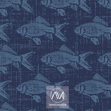 Estampado "La memoria de los peces". Design, Pattern Design & Industrial Design project by Amparo Mercader - 06.11.2017
