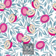 Estampado "Pink fruits". Design, Pattern Design, and Graphic Design project by Amparo Mercader - 06.11.2017