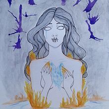 Soy (mi silencio). Fine Arts, Editorial Design, Writing, Traditional illustration, and Painting project by Alexia Sánchez Sancibrián - 04.30.2016