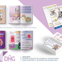 NDiseño Offline de material físico vario para eventos y acciones de Marketing. Design, Editorial Design, Graphic Design, Photo Retouching, Traditional illustration, and Vector Illustration project by David Jordán Menéndez - 01.01.2016