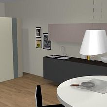 Diseño de cocina en forma de L. Un proyecto de 3D de Marcela Carla Aboal - 14.06.2017