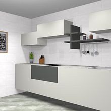 Diseño de cocina clásica y funcional . Un proyecto de 3D de Marcela Carla Aboal - 14.06.2017