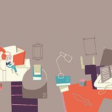 Lectores. Traditional illustration project by Dani Maiz - 06.16.2017