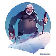 Game of Thrones - Hodor . Ilustrasi tradisional, Iklan, Desain Karakter, Dan Lukisan proyek oleh Dani Uniko - 06.17.2017