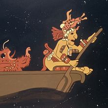 Canoa Cósmica / Pintura Mural. Un proyecto de Arte urbano, Ilustración tradicional y Pintura de Patricia Pagnucco - 14.06.2017