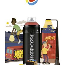 Montana Colors: Hardcore 2. Un progetto di Illustrazione vettoriale di Carlos Vásquez Jones - 20.06.2017