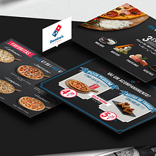 Domino's Pizza Menu Board. Design project by Leónnidas - 06.21.2017