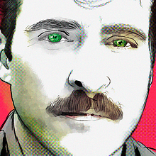 Joaquin Phoenix-  Her illustration . Ilustrație tradițională de Andre Filipe Sousa - 06.21.2017