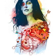 Phantasy Girl. Fine Arts, Art Direction, and Traditional illustration project by Óscar Lloréns - 06.21.2017
