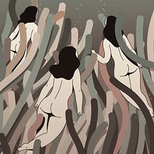 "POSIDONIA" de la colección "Otros Mundos". Un progetto di Design, Graphic design, Illustrazione tradizionale e Illustrazione vettoriale di Hugo Giner - 22.06.2017