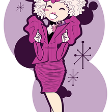 Effie Trinket Ein Projekt aus dem Bereich Vektorillustration von Barhlo - 21.03.2017