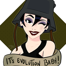 It´s evolution baby! NeydaBones®. Traditional illustration project by neydabones - 06.29.2017