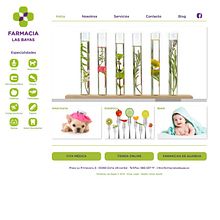 Web Farmacia Las Bayas. Br, ing, Identit, Web Development, Design, Graphic Design, Web Design, Vector Illustration, Marketing, and Social Media project by Sonia Agulló Ponce - 06.30.2017