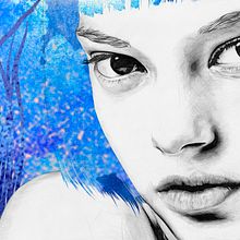 Blue 74x47cm. Un proyecto de Bellas Artes, Dirección de arte e Ilustración tradicional de Lucía Paniagua - 30.06.2017