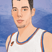 Willy Hernangómez en FHM. Traditional illustration project by Lady Dot. - 10.15.2016