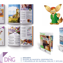 Diseño de Mascota Corporativa y Desarrollo de Material offline y online. Design, Character Design, Editorial Design, Graphic Design, Traditional illustration, and Vector Illustration project by David Jordán Menéndez - 03.10.2014
