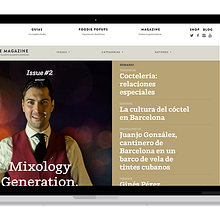 Bcn Foodie Guide - Magazine. Un progetto di Web development di David Ramírez - 03.04.2017