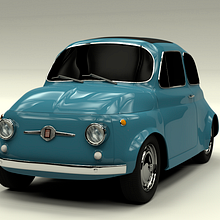 Fiat 500 (1967). Un proyecto de 3D de Eva Rodriguez Garcia - 17.01.2017
