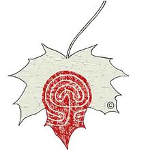 Logo hoja arce estuco. Traditional illustration project by José Ramón Moro Capellán - 07.04.2017