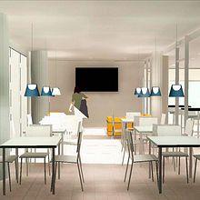 Diseño de Iluminación - Miau Gourmet Café. Un progetto di 3D e Lighting design di Nerea Díaz - 05.05.2015