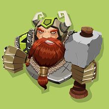 Vikingo. Character Design, Traditional illustration, and Vector Illustration project by Alejandro Alvarez - 07.06.2017
