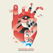 De Pistacho, con amor!!. Graphic Design, Traditional illustration, and Vector Illustration project by Pistacho Studio - 07.06.2017