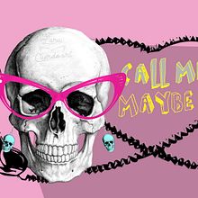 He said he would call me. Design, Graphic Design, and Traditional illustration project by Lara Cuerdo Cabrera - 07.06.2017