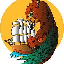 Grifo. Vector Illustration project by Francisco Freniche Ruiz - 07.07.2017