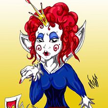 Reina de Corazones. Traditional illustration project by Francisco Freniche Ruiz - 07.07.2017