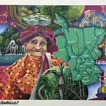 Mural Mapa Huasteca Potosina . Un projet de Art urbain, Artisanat, Beaux Arts, Illustration traditionnelle, Infographie, Pa, sagisme, Peinture , et Signalisation de Héctor Armando Domínguez Rodríguez - 07.07.2017