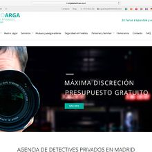 Página web Arga detectives. Web Design project by Wellaggio - 07.08.2017