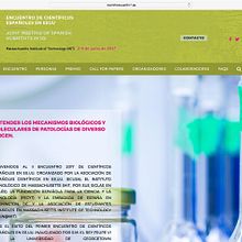 Página web II Encuentro científicos españoles en EEUU. Web Design project by Wellaggio - 07.08.2017