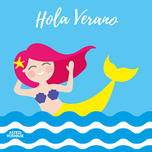 HOLA VERANO. Un progetto di Illustrazione vettoriale di Astrid Verdoux - 08.07.2017