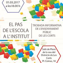 Cartel de Ciclo de Conferencias - Consell Escolar Districte de les Corts. Projekt z dziedziny Design użytkownika Guillem Bellet i Navarro - 22.02.2017