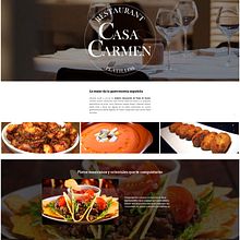 Landing Page restaurante Casa Carmen Paseo de Gracia Barcelona. Web Design project by Juan Carlos Martinez Mora - 07.07.2017