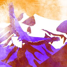 Libertad, junto a Moby y texturas. Traditional illustration project by Soledad Martínez - 07.09.2017