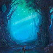 Bosque . Ilustrație tradițională de Paula Vigil - 04.20.2017