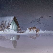 Peligro en la nieve.. Photograph, and Design project by María Gracia Morales Jiménez - 07.10.2017