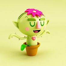 Mi Proyecto del curso: Diseño de personajes en Cinema 4D: del boceto a la impresión 3D. Un projet de 3D de Adrian Design - 11.07.2017