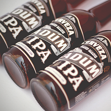 Cerveza Artesanal Badum  ( IPA ). Graphic Design, Vector Illustration, and Packaging project by Pistacho Studio - 07.12.2017