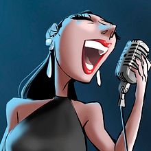 Singer (You should clap at her). Un progetto di Illustrazione tradizionale di Josep Giró - 13.07.2017