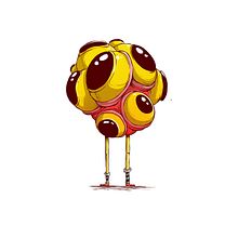 Atomic Garden Creatures. Un proyecto de Dirección de arte, Diseño de personajes e Ilustración tradicional de Óscar Lloréns - 13.07.2017