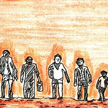 Ciudad Popular . Ilustrație tradițională de Iván Ers - 07.13.2017